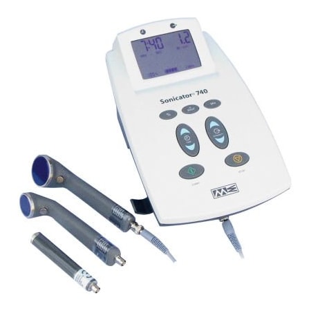 Fabrication Enterprises Mettler Sonicator 740X Portable Therapeutic Ultrasound Unit with 3 Applicators 13-3301